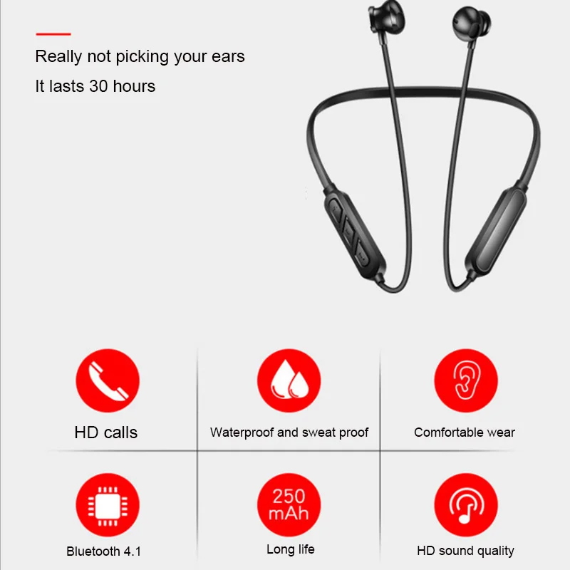 X7Plus Bluetooth наушники Handfree магнитные поглощающие шейные вкладыши гарнитура
