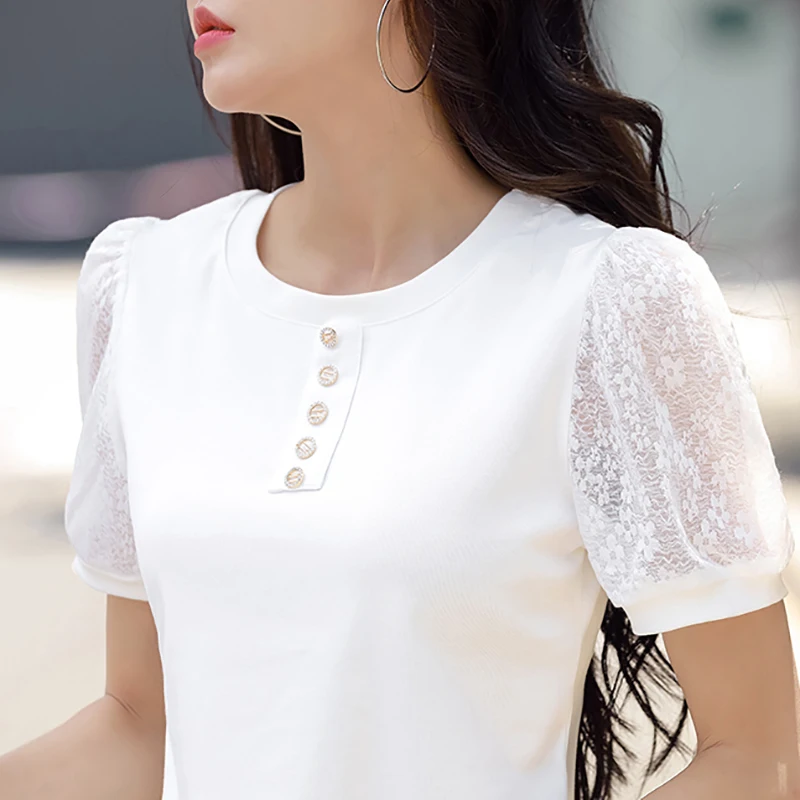 

BOBOKATEER Ladies Tops For Women Summer Clothes Short Sleeve Woman Tshirts Cotton Camisetas De Mujer Plus Size Tee Shirt Femme