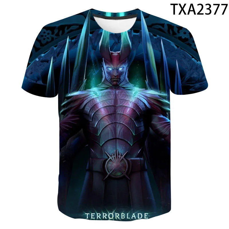 Футболка dota 2 Мужская с коротким рукавом Повседневная модная тенниска круглым