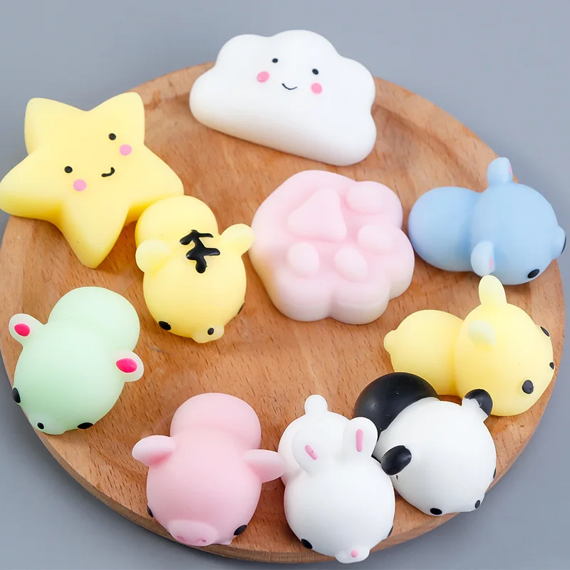 Animales Kawaii blandos para aliviar el estr&eacute;s para adultos, paquete de Juguetes antiestr&eacute;s-1