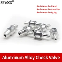 15pcs one way valve 6810121416mm aluminium alloy non return check waves one way fit carburettor low pressure fuel system
