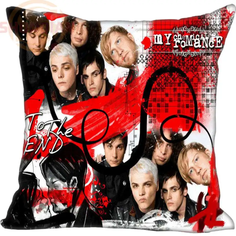 

New My Chemical Pillowcase Wedding Decorative Pillow Case Customize Gift For Pillow Cover 35X35cm,40X40cm(One Sides)