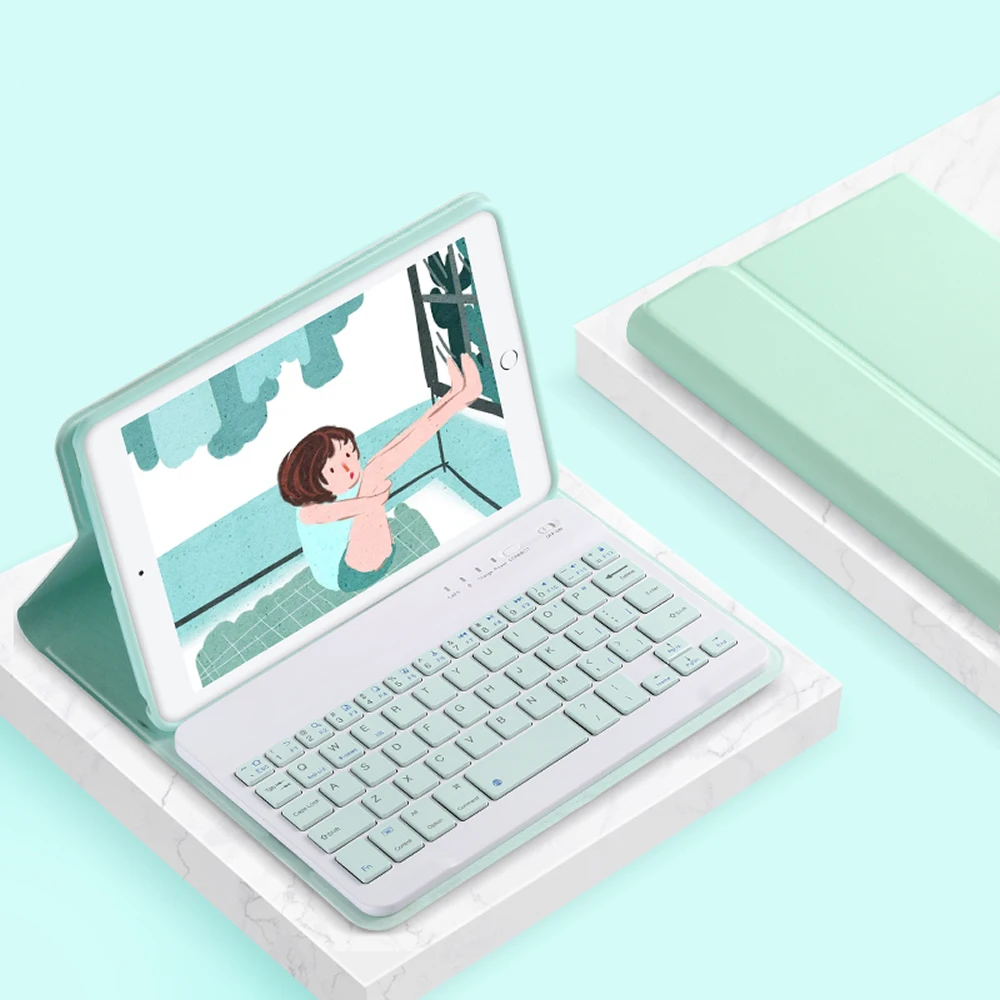 

For iPad Pro 11 2020 2018 2th Generation Bluetooth Keyboard Mouse Case For New iPad Air 4 10.9 with Pencil Holder Smart Case