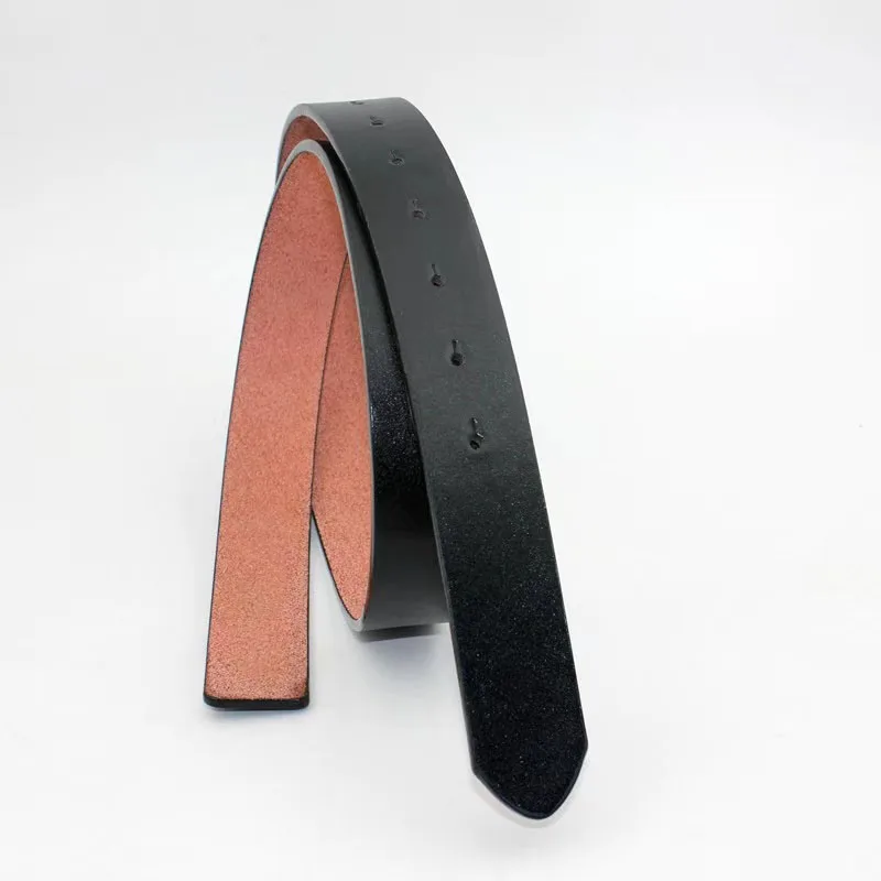 

Luxury Leather Design Belt For Women Pure Color Without Printing High Quality Double Buckle G-type Gold Buckle Belt length-100cm