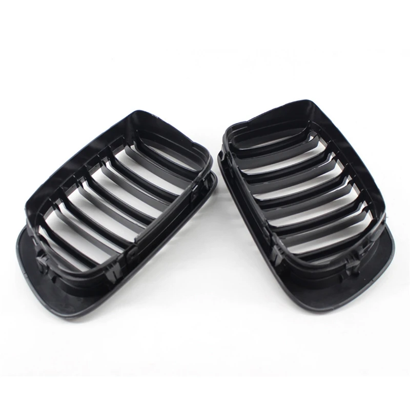 Пара глянцевая черная двойная оправа решетка M Стиль модифицированный лак для