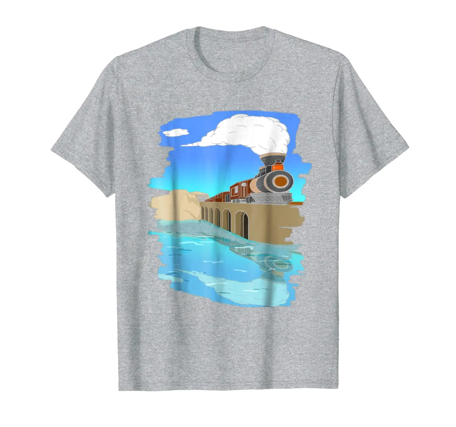 

I Love Trains Cute Railroad Conductor T Shirt