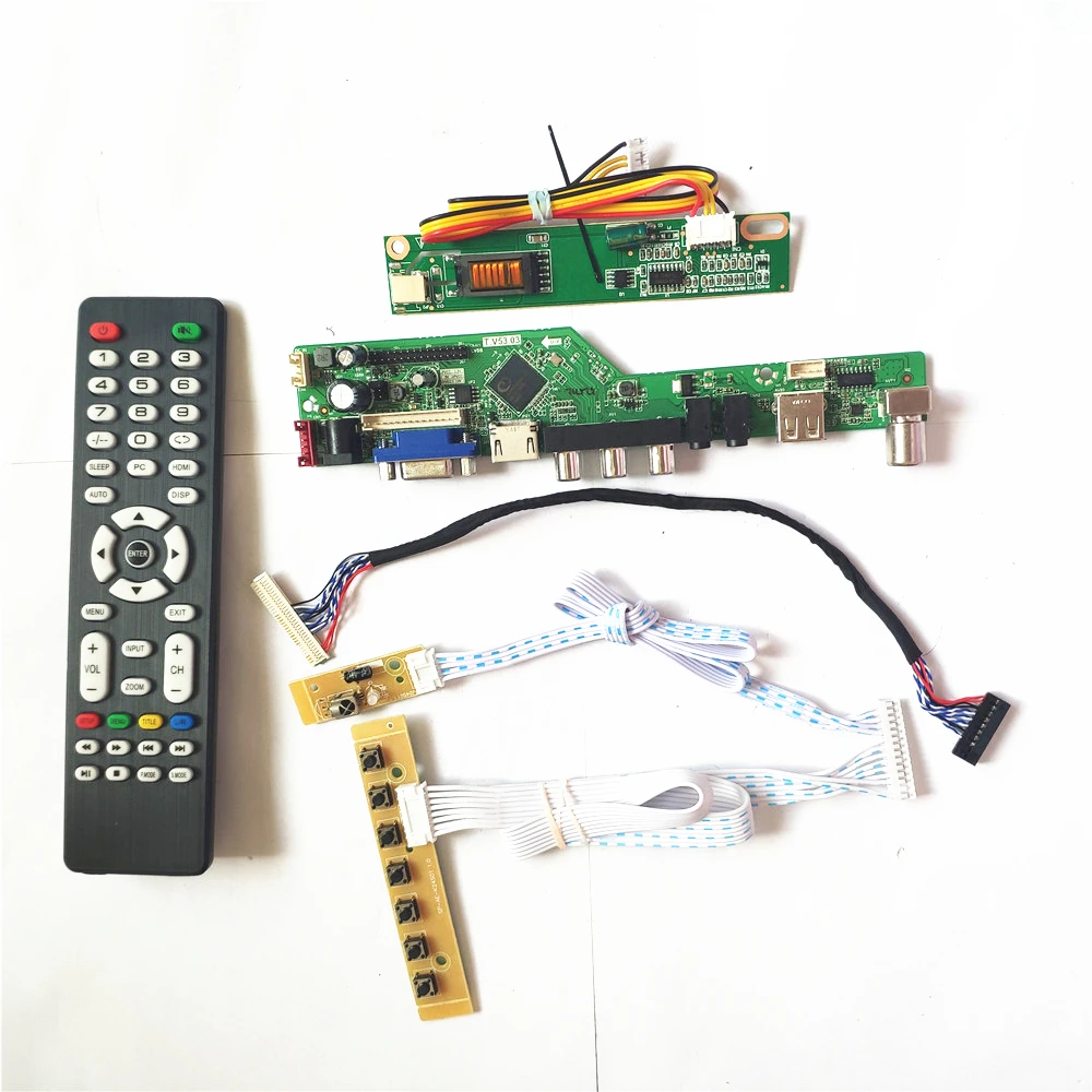 Для B154SW01 V1 V2 TV53 плата контроллера 1CCFL 30Pin LVDS VGA HDMI-совместимый AV USB RF ЖК-пульт +