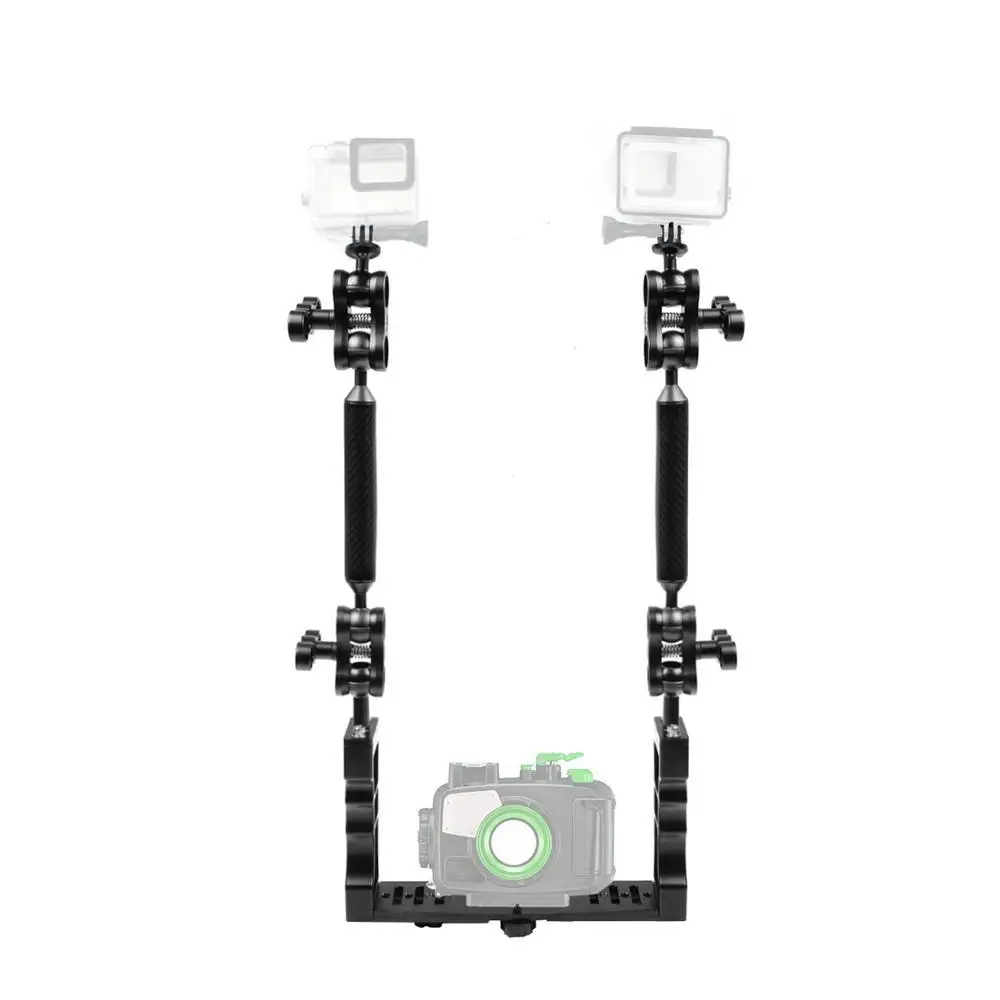 

Underwater Photography Stabilizer 4 Double Ball Diving Clamps and 2 x7 Inch Underwater Floating Arms and 2 Ball Head Adapters