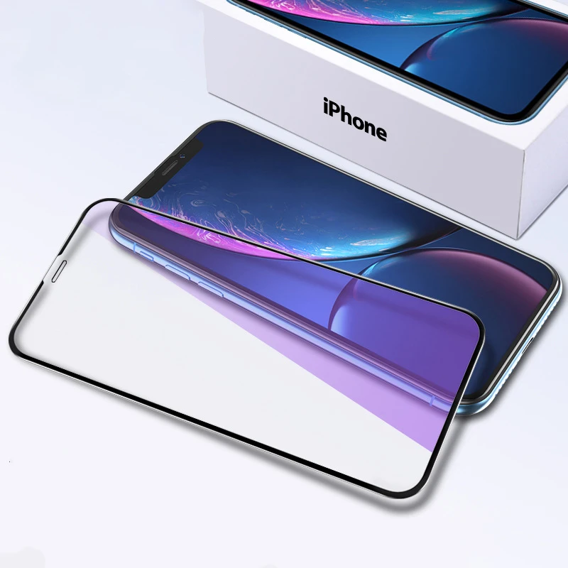 Закаленное стекло с защитой от синего излучения для Iphone11 11 PRO MAX полноэкранная