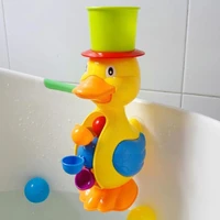 rotatable duck dolphin waterwheel toys with suckers bathtime play game water bathtub kids outside fun beach p7f6