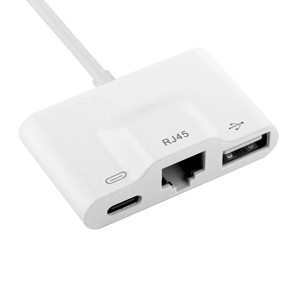 USB-C концентратор к USB type C RJ45 адаптер Поддержка PD Быстрая зарядка для samsung Galaxy huawei
