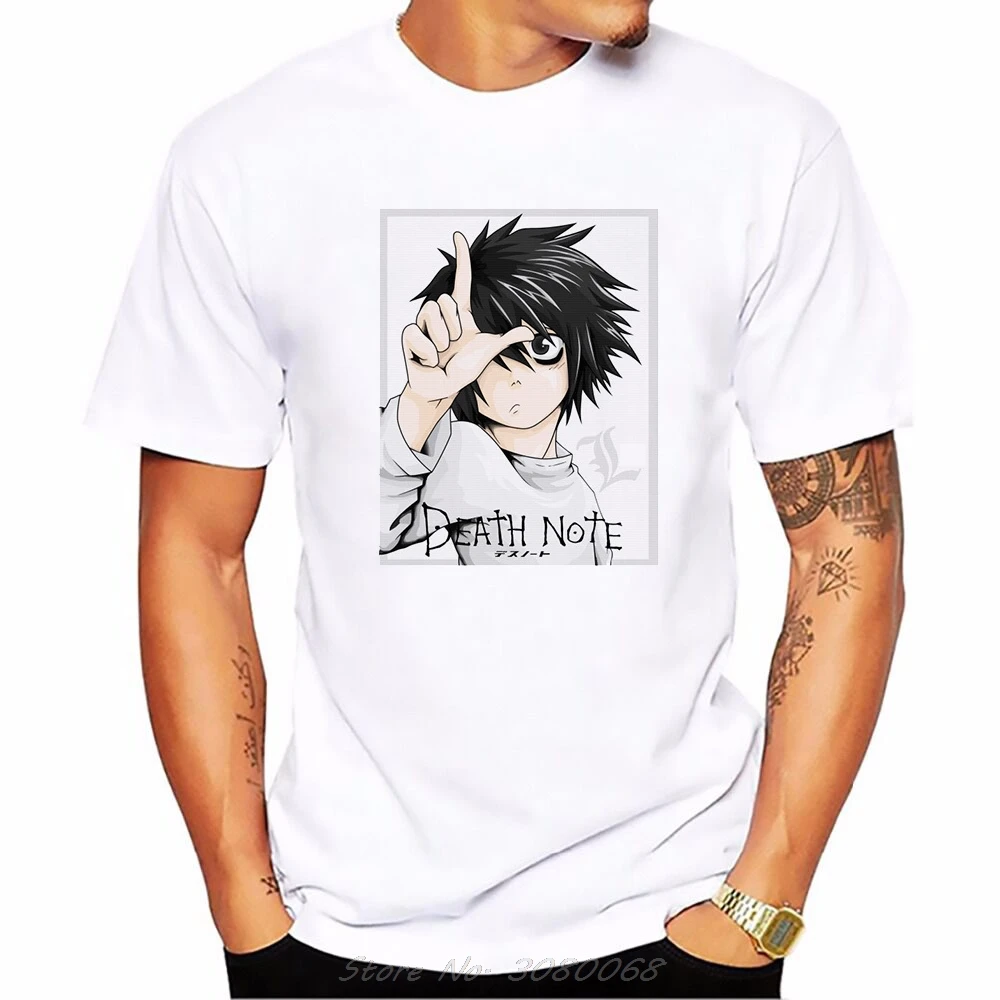 Новая летняя футболка с принтом Death Note Мужская забавная коротким рукавом и Deathnote