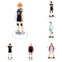 new anime figure haikyuu volleyball prince acrylic stand model plate desk decor standing sign men keychain friends hinata shoyo