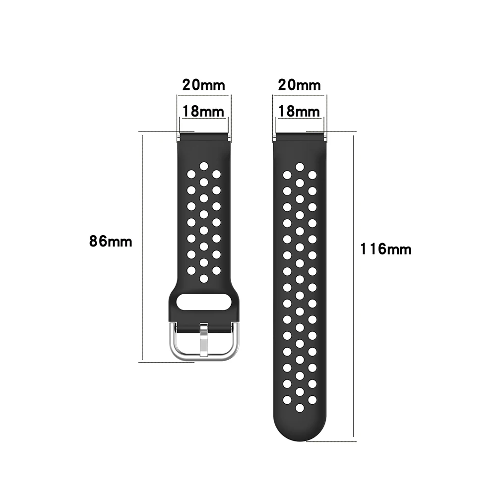 Ремешок из ТПЭ для смарт-часов Ticwatch C2 браслет цвета розового золота с пряжкой