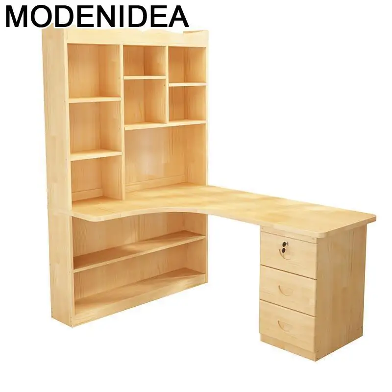 

Biurko Escrivaninha Mesa Portatil Escritorio Mueble Bed Pliante Retro Wooden Bedside Stand Laptop Desk Table With Bookcase