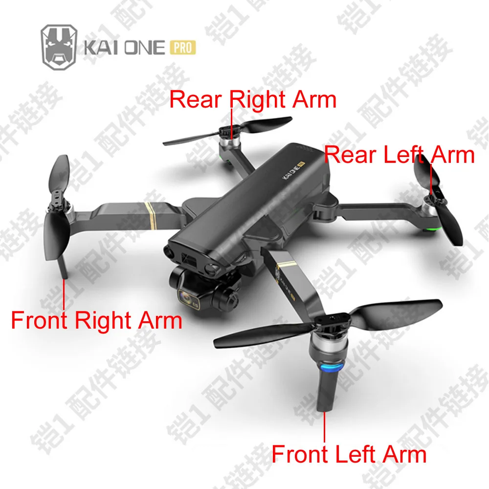 

Original KAIONE KAI ONE Foldable Drone Brushless Motor RC Quadcopter Spare Parts Battery USB Charging Wire Front Rear Arm Blade