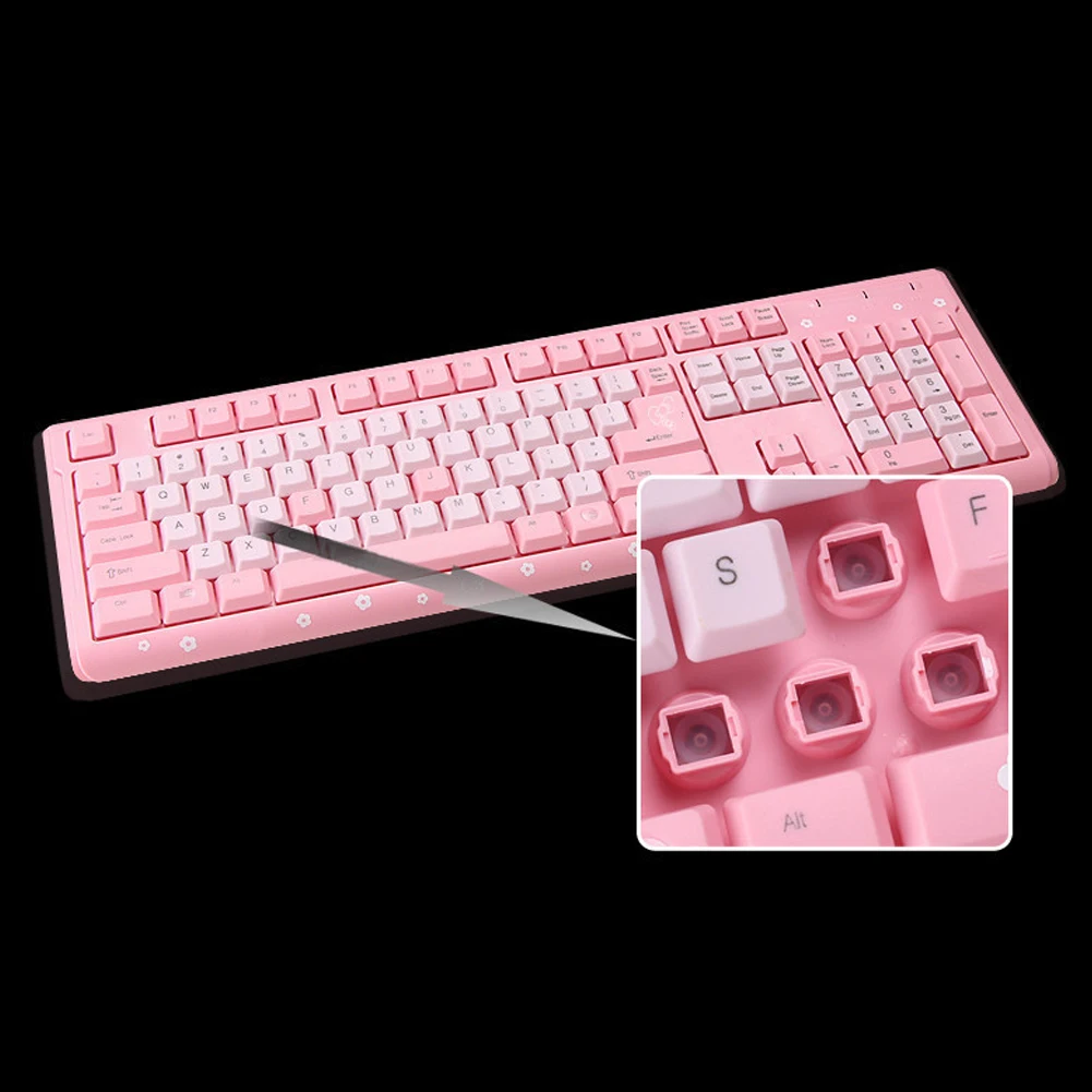 

Wired Gaming Mechanical Keyboard Backlit 104 Key Game Keyboards For Laptop PC computer gamer