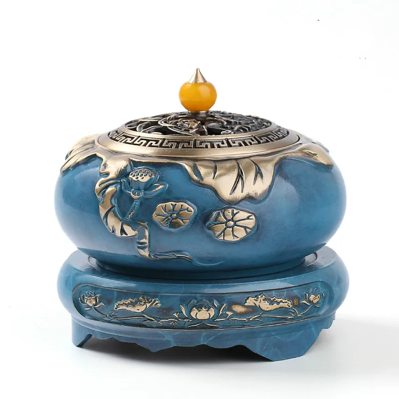 Китайская курильница латунные Буддийские принадлежности домашний держатель для