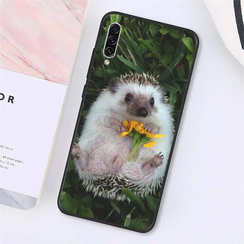 

Hedgehog little cute animal Phone Case For Samsung galaxy A S note 10 7 8 9 20 30 31 40 50 51 70 71 21 s ultra plus