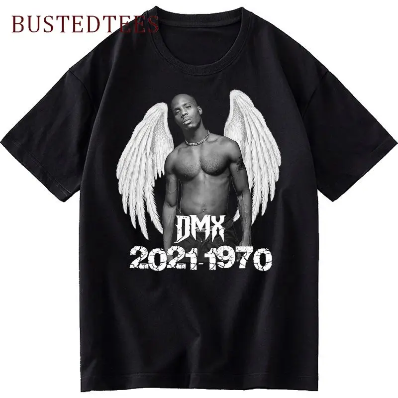 

DMX Rap Legend Women Black O-neck Clothing Summer Fashion Popular Loose Streetwear Top Hip Hop Casual Oversized T-shirts Female