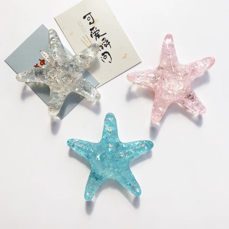 

Crystal Starfish Refrigerator Magnetic Stickers Kitchen Fridge Magnet Home Decoration Accessories Gift