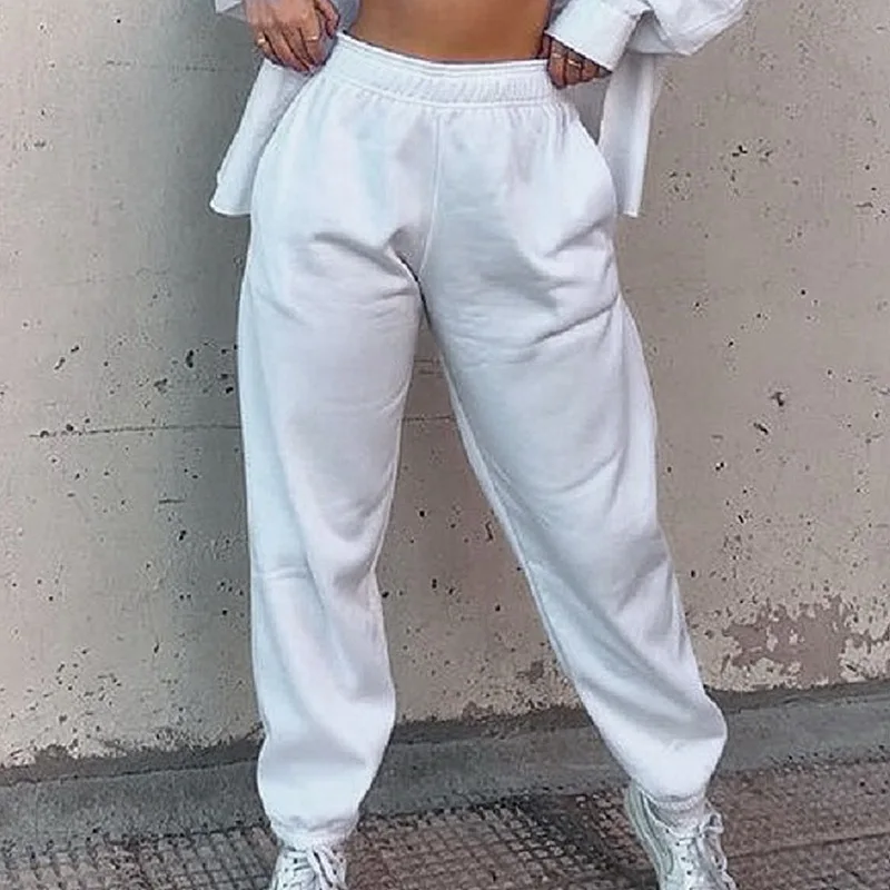 Брюки спортивные женские широкие мешковатые серые тонкие 2020 | Женская одежда