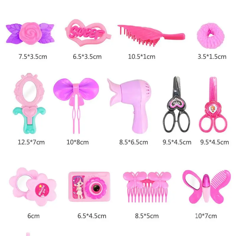 

Creative Jewelry Toys For Girls 3-7 Years Old Simulation Play House Toy Set Children's Cosmetic Toys Portable