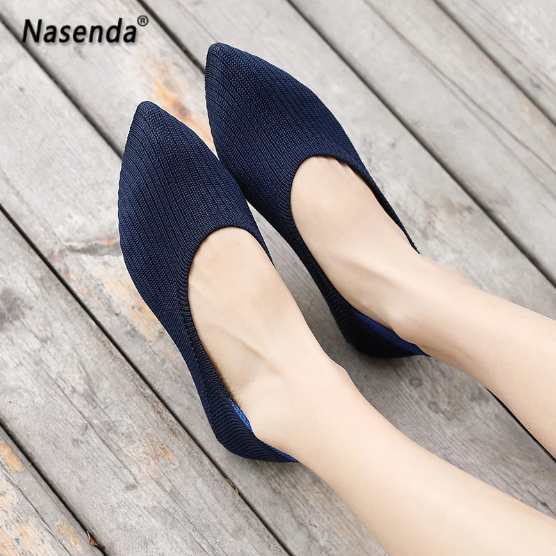 Женская рабочая обувь Модные женские туфли на плоской подошве без застежки