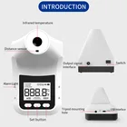 Цифровой инфракрасный термометр K3 Pro с настенным креплением, Бесконтактный Высокоточный термометр для лба для дома и офиса