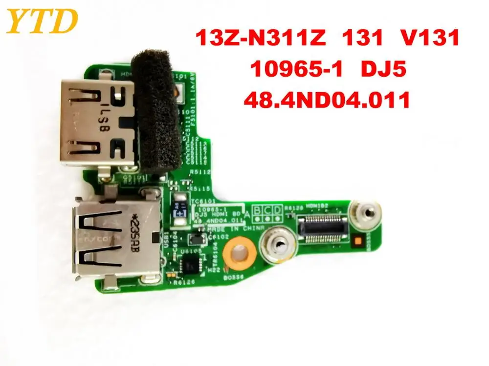 Оригинал для DELL 13Z N311Z 131 V131 звуковая плата USB board 10965 1 DJ5 48. 4nd04. 011 Протестировано