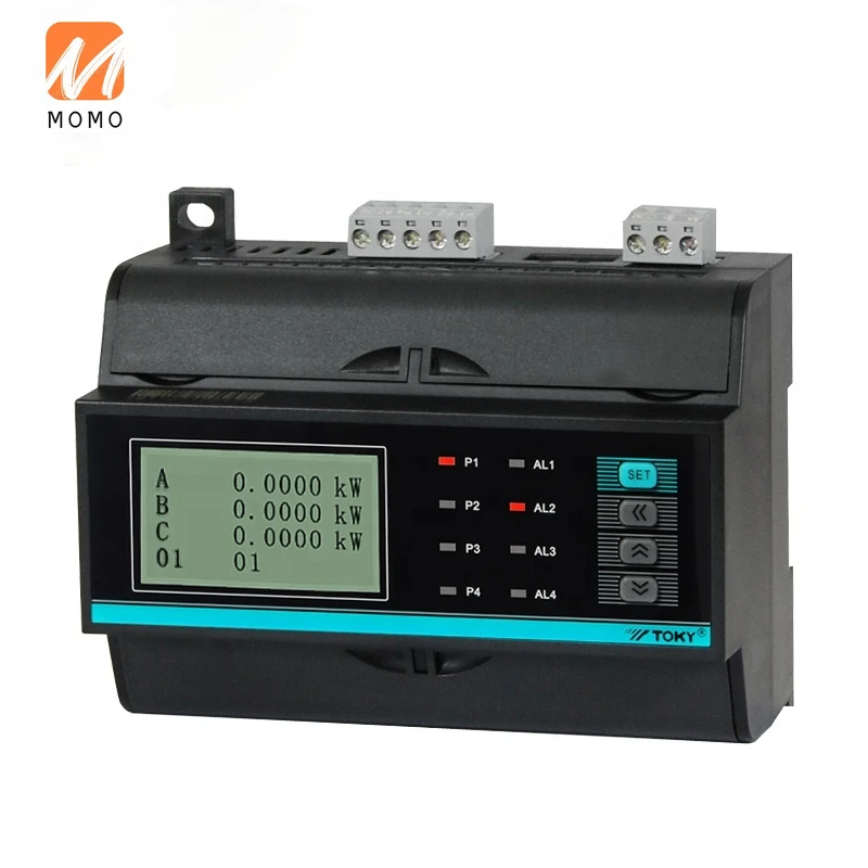 

Smart multifunction 3 phase electric meter digital LCD Display energy meter with multi channels