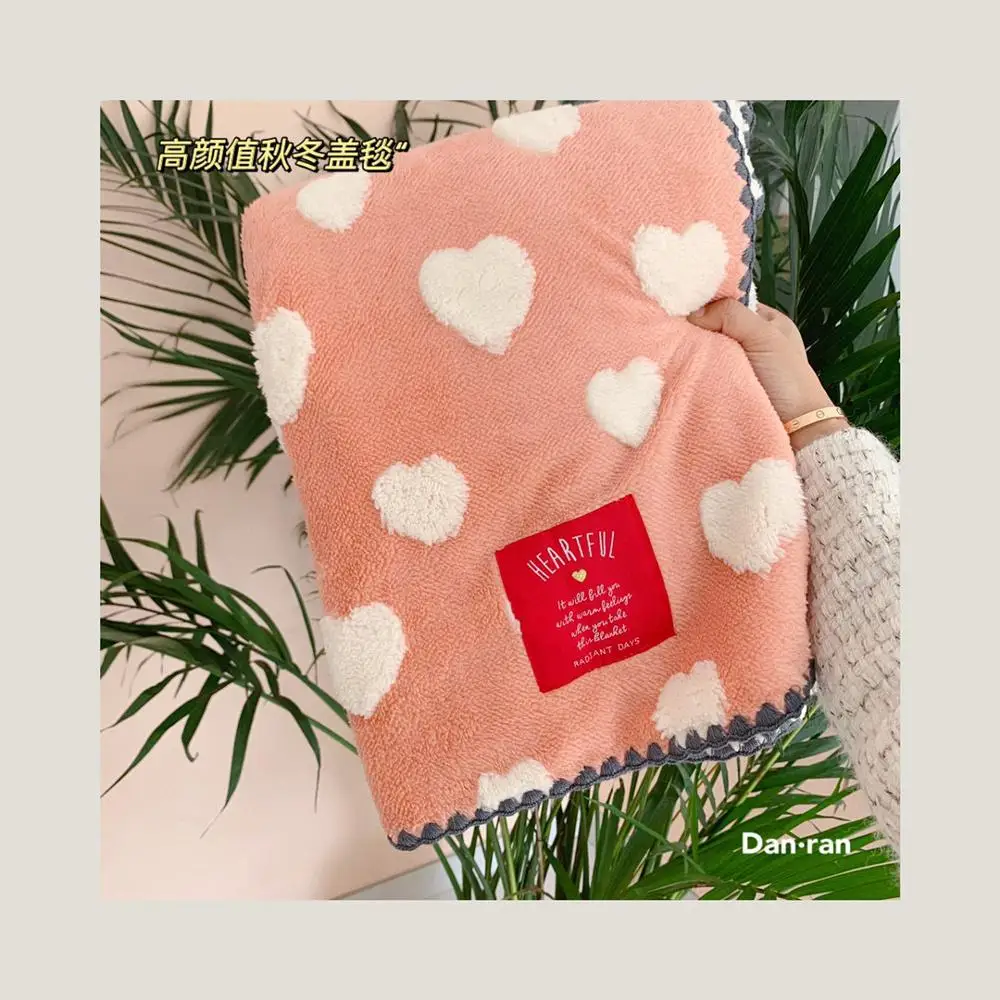 

3D сердце Термальность подстежка на искусственном меху с милым сердечком и розового, серого цвета с сердцем Стёганое одеяло детское одеяло для новорожденных мягкие постельные принадлежности для колыбели зимний ребенка пеленать