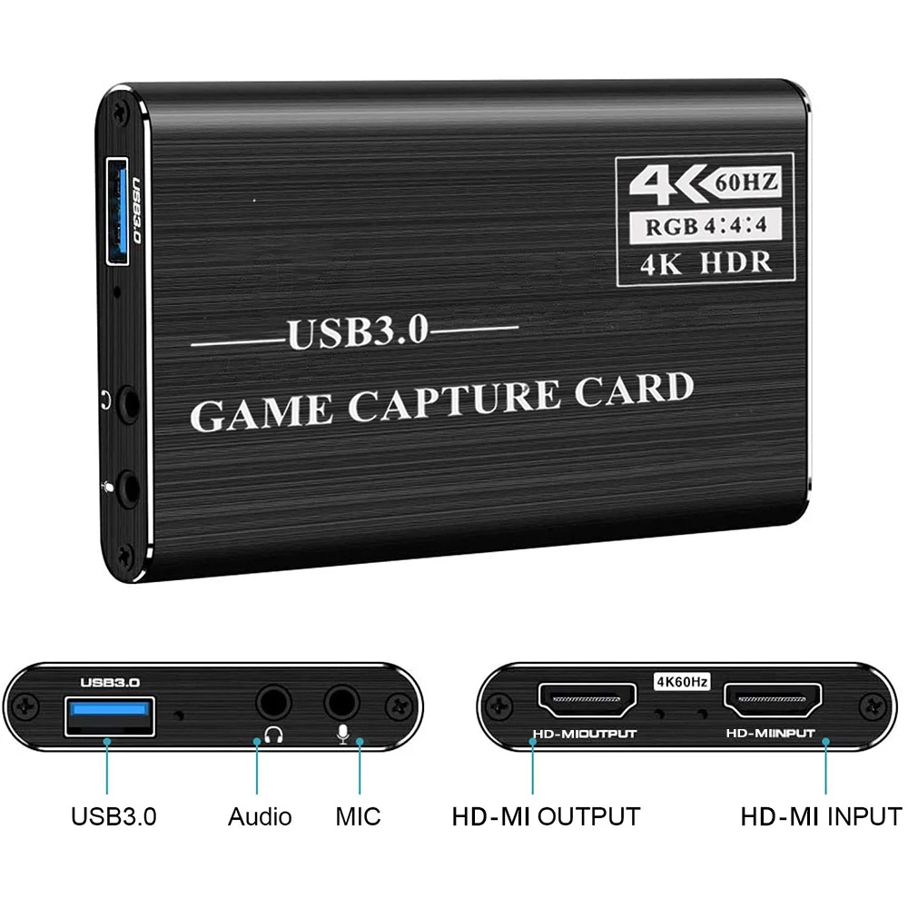 KuWFi 4K HD MI игровая карта захвата 1080PHD до 3 0 видеозахвата Настольная игра Запись