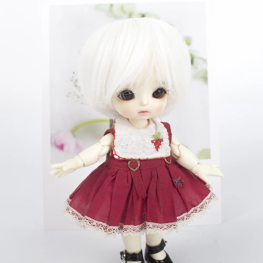 1/8 5-6 дюймов Bjd SD ob11 белые маленькие куклы парик модный стиль высокотемпературные волосы для куклы аксессуары