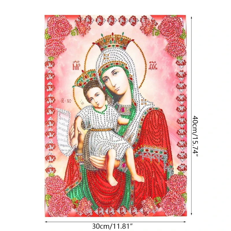 Religion Diamond Art Paintings Kit 5D Our Lady Full Handmade Crafts DIY Drill | Дом и сад