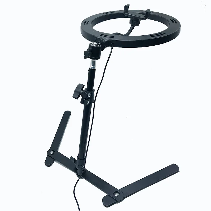 Светодиодный настольный кольцевой светильник для селфи студийный фотосъемки