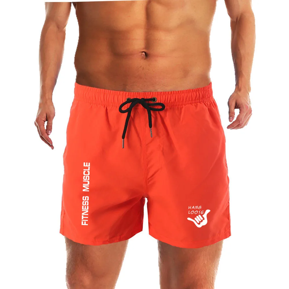 

Men Quick Dry Solid Swimming Shorts Brand Print For Men Surf Beach Shorts Man Water Sports Swim Trunks Summer Bathing Beach Wear