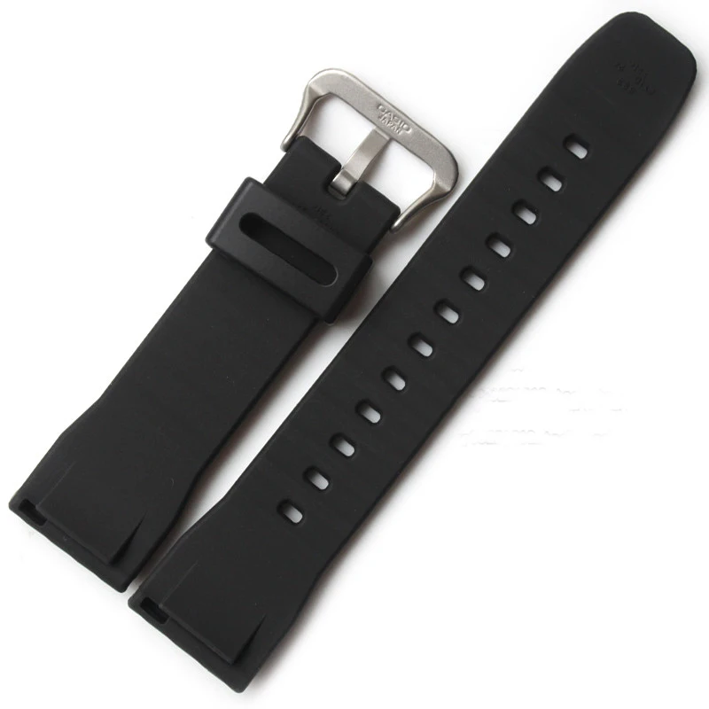 

Silicone Watch Band 24mm for Casio PRG-600YB PRG-650 PRW-6600 Male Rubber Bracelet Men's Watches Strap Wristband