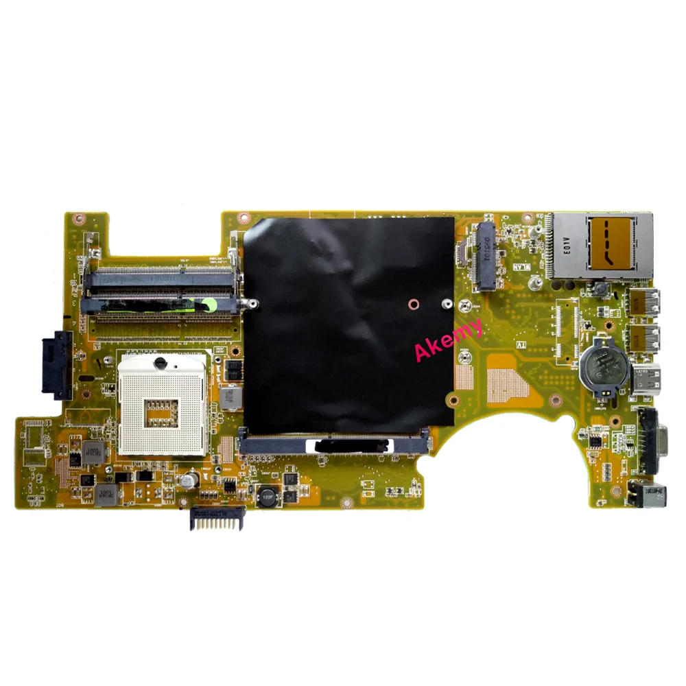 Akemy G73 Материнская плата для ноутбука ASUS G73JH G73J тест оригинальная материнская плата HM55 поддержка HD5870 2* слота