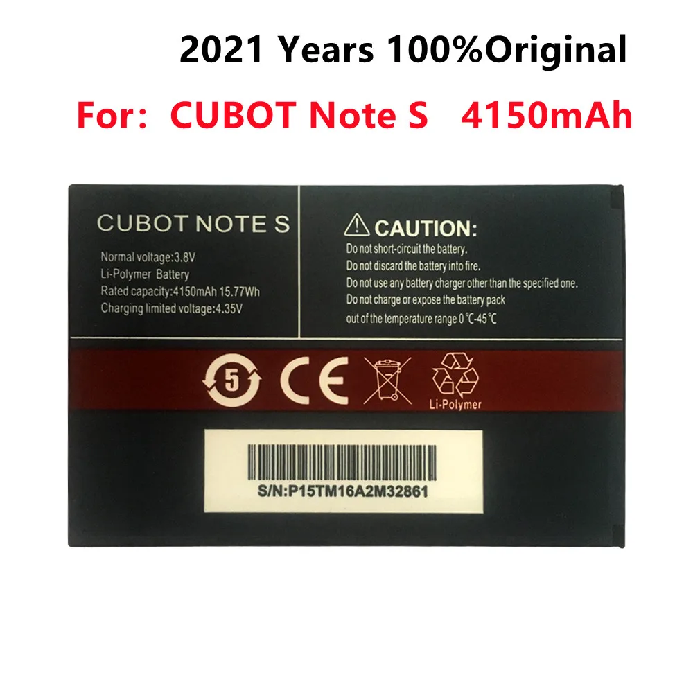

100% Новый оригинальный CUBOT Note S аккумулятор 4150 мАч запасная резервная батарея для сотового телефона CUBOT Note S