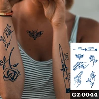 1pcs bee pistol image totem juice ink tattoos body art waterproof temporary tattoo sticker for men women