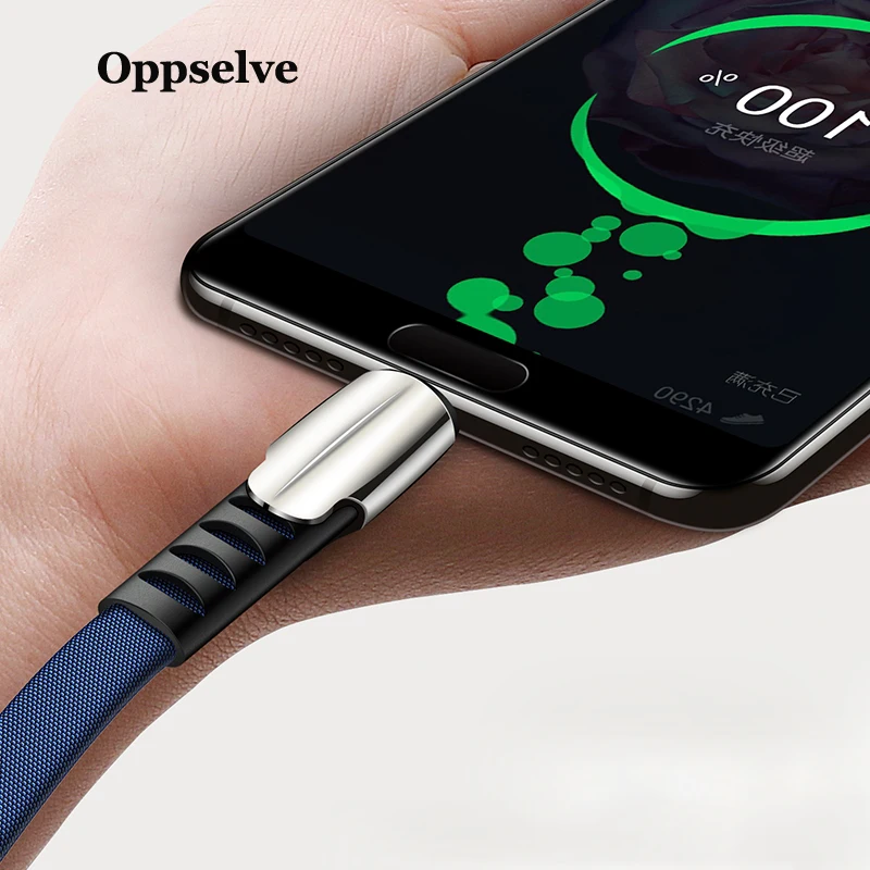 Oppselve 3A USB Type C кабель для Huawei Mate 20 30 P30 P20 Xiaomi mi 9 Samsung S10 S9 Быстрая зарядка USBC зарядное
