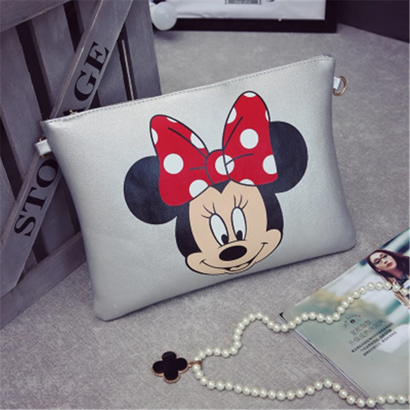 Женская сумка-мессенджер Disney сумка через плечо с Минни и Микки кожаная