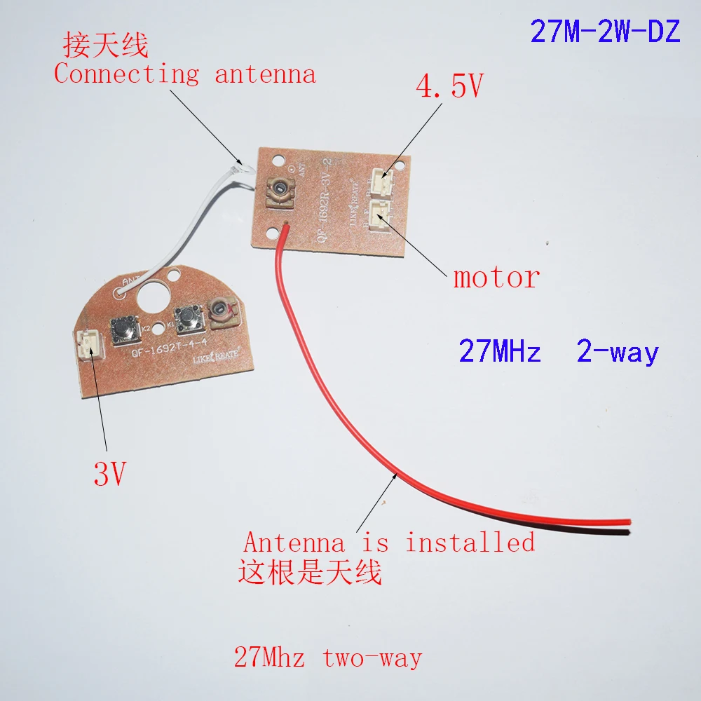 1 шт 27 мгц 40 мгц 24g 2 сторонняя 4 поло