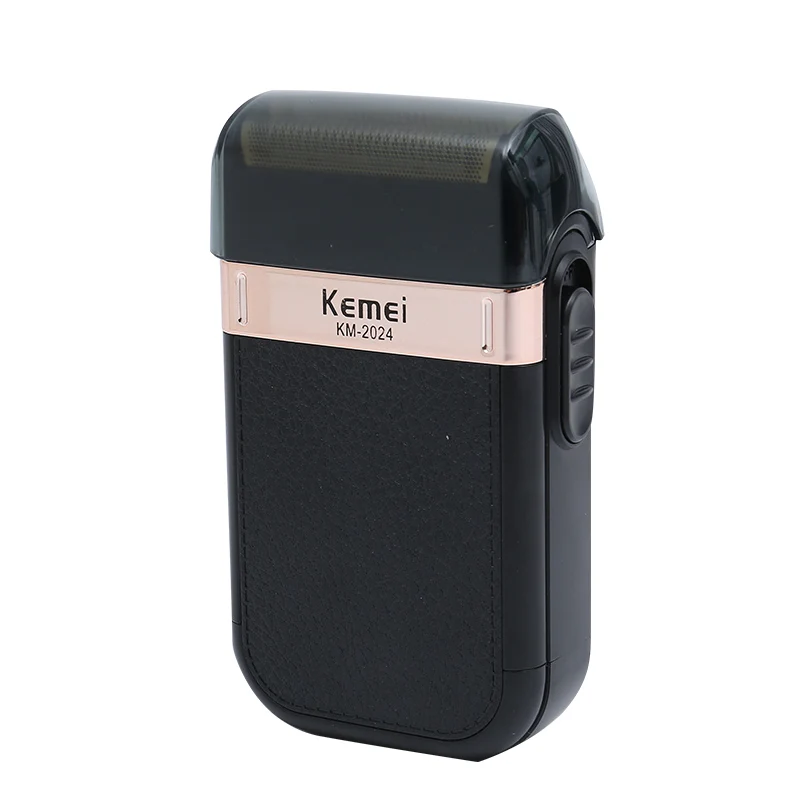 Kemei USB Беспроводная электробритва мужская двойная Двойная сеть золото серебро