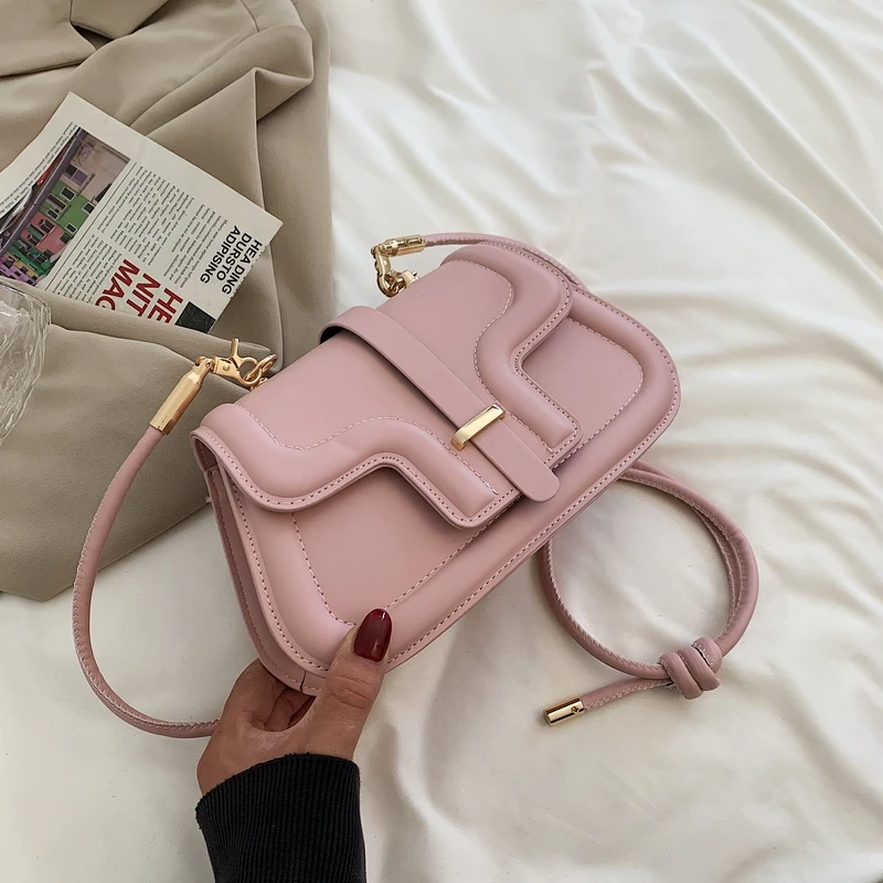 

2021 New Woman Shoulder Bag High Quality Texture Chain PU Diagonal Bag Fashion Luxury Handbag Female Cosmetic Bag Shopping Bag