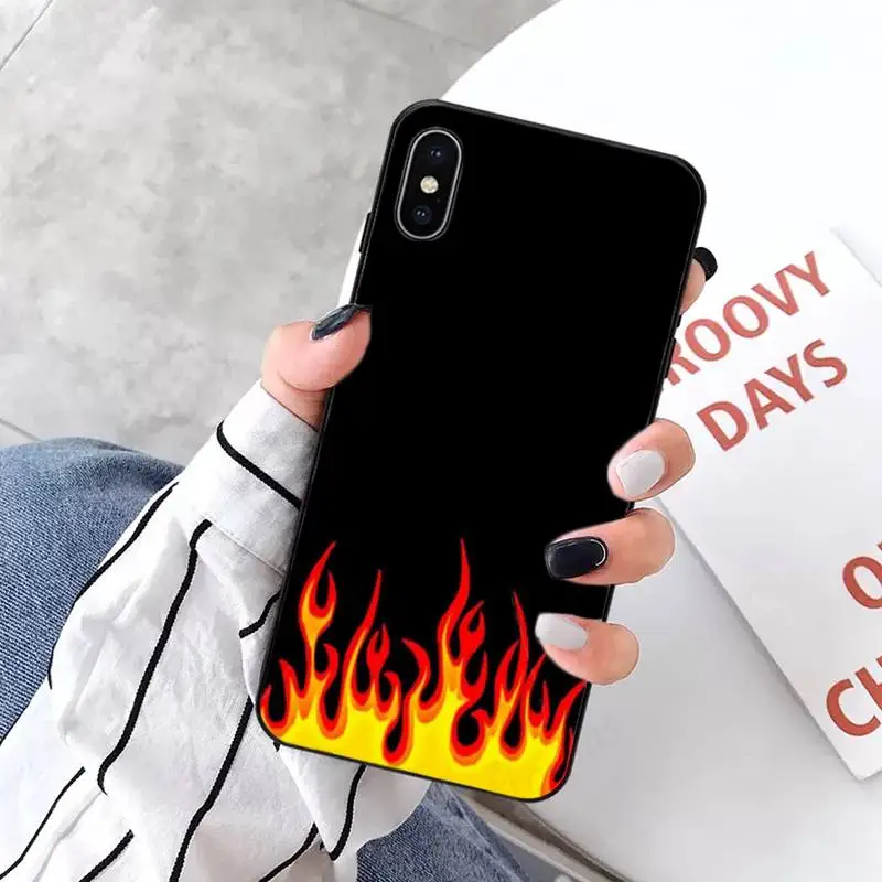 

Fashion Flame Pattern Phone Case for iPhone 11 12 pro XS MAX 8 7 6 6S Plus X 5S SE 2020 XR mini