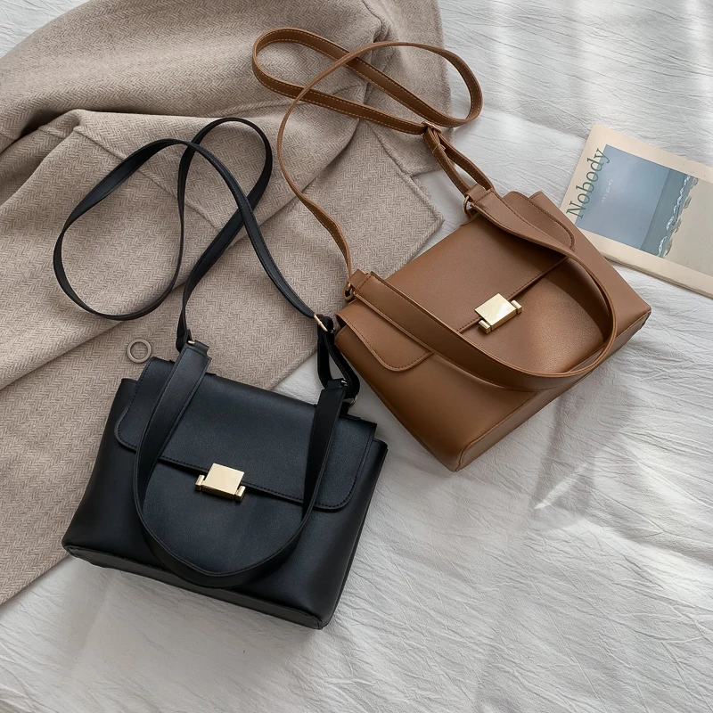 Осенняя винтажная Повседневная Большая Диагональная Сумка ins Harajuku Новая