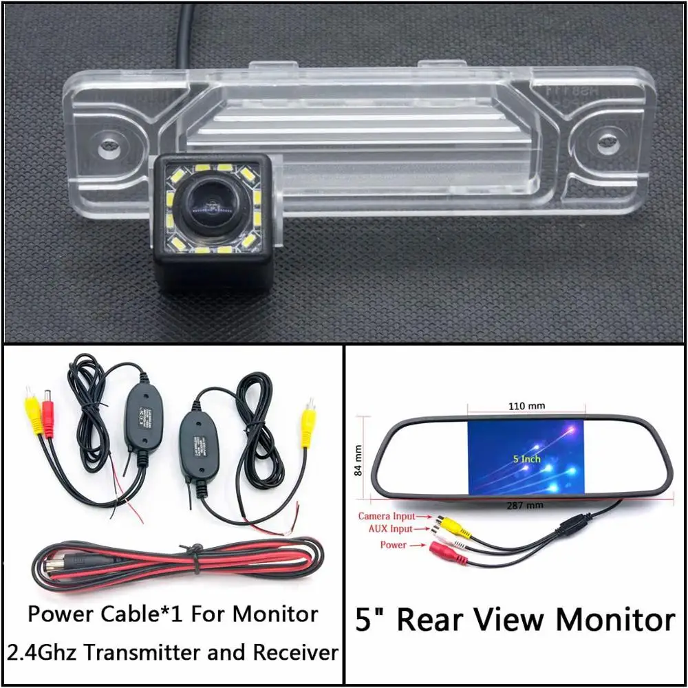 C Wireless 5 inch M 12 Светодиодный свет автомобиль резервная камера заднего вида Камера для Renault koleos 1 2007- samsung QM5 MK1 samsung SM5 KPQ/A32 заднего хода автомобиля - Название цвета: C Wireless 5 inch M