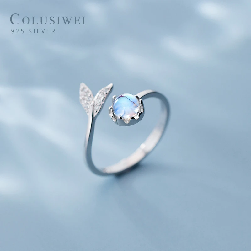 COLUSIWEI натуральная 925 стерлингового серебра украшенные разноцветными кристаллами